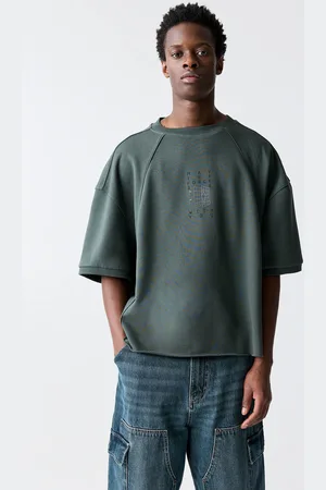 Pull&Bear Star-Wars-Sweatshirt Kurze Ärmel Grau