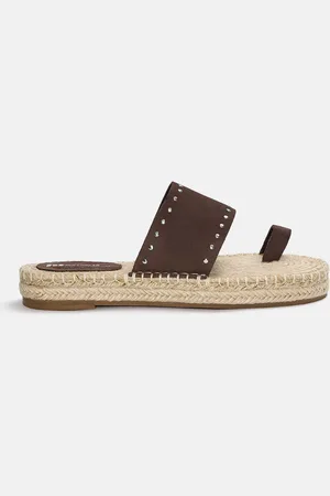 Pull&Bear Sandalen Aus Jute Und Leder Mit Zehe