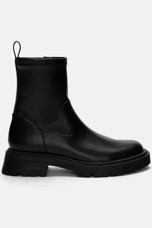 Pull&Bear Flache Stretch-Stiefeletten