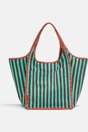Pull&Bear Gestreifte Stoffshopper