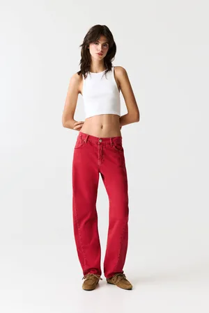 Pull&Bear Baggy-Jeans Mit Ziernaht