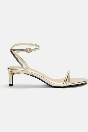 Pull&Bear Goldene Absatzsandalen