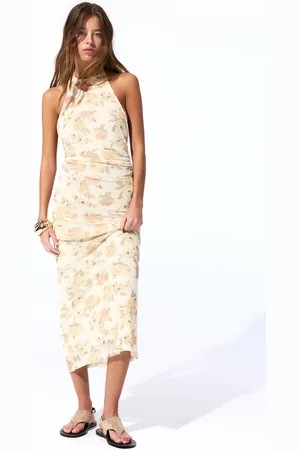 Pull&Bear Geblümtes Midikleid