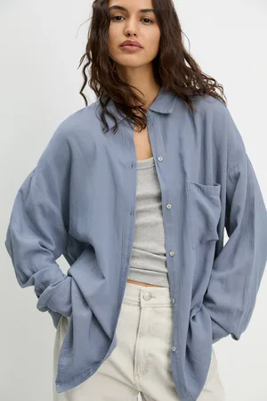 Pull&Bear Rustikales Oversize-Hemd