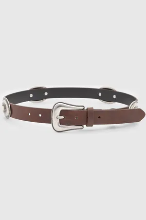 Pull&Bear Schmaler Brauner Gürtel Aus Kunstleder