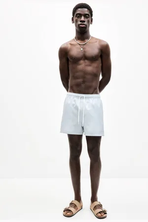 Pull&Bear Badeshorts Streifen Seersucker