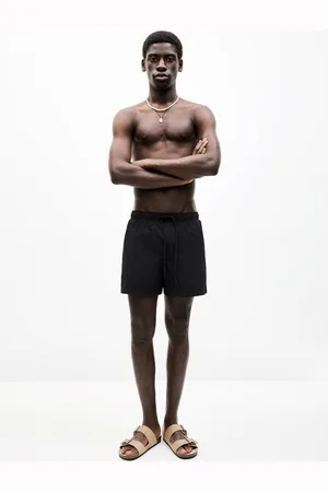 Pull&Bear Badeshorts Aus Textur-Gewebe