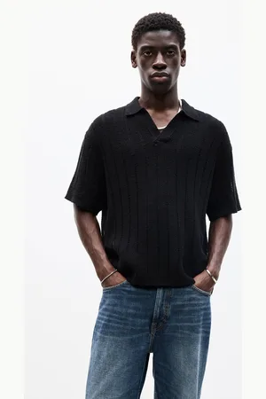 Pull&Bear Strick-Poloshirt Mit Kurzen Ärmeln