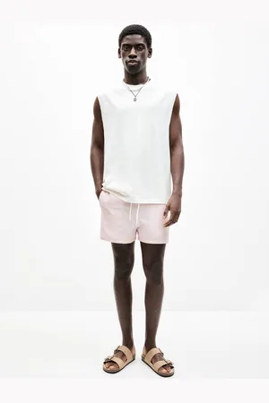 Pull&Bear Badeshorts Streifen Seersucker