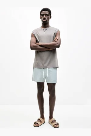Pull&Bear Badeshorts Streifen Seersucker