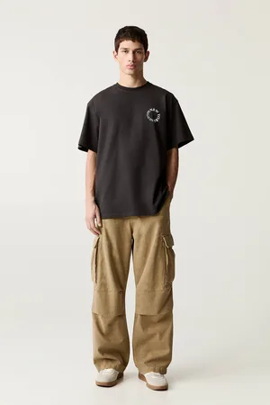 Pull&Bear Cargohose Baggy-Fit Washed-Look