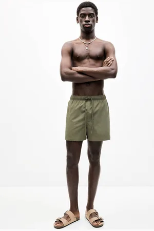 Pull&Bear Badeshorts Aus Textur-Gewebe