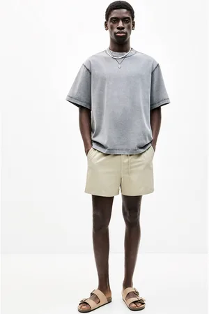 Pull&Bear Badeshorts Aus Textur-Gewebe