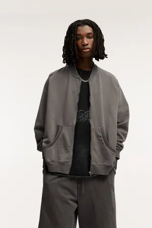 Pull&Bear Bomber-Sweatshirt Mit Reißverschluss