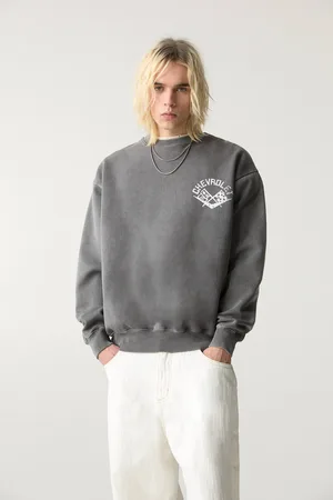 Pull&Bear Graues Sweatshirt Chevrolet