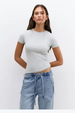 Pull&Bear T-Shirt Aus Polyamid Mit Kurzen Ärmeln
