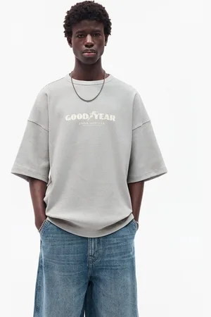 Pull&Bear Graues T-Shirt Goodyear
