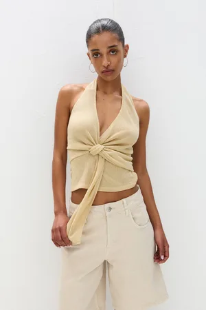 Pull&Bear Top Mit Ausschnittstickerei