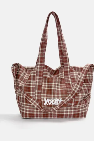 Pull&Bear Karierte Shopper-Tasche
