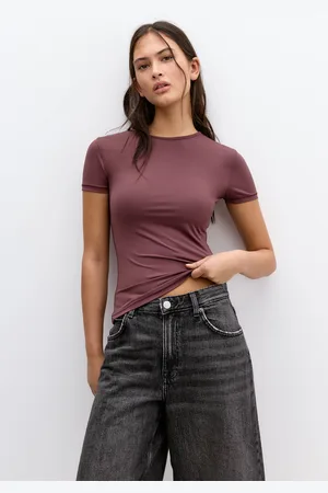 Pull&Bear T-Shirt Aus Polyamid Mit Kurzen Ärmeln