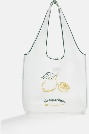 Pull&Bear Transparente Shopper-Tasche Mit Zitrone