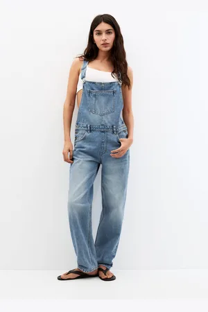 Pull&Bear Basic-Jeans-Latzhose