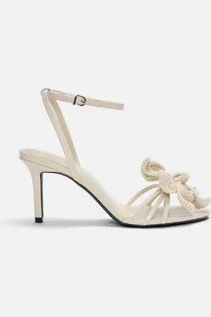 Pull&Bear Absatzsandalen Mit Gehäkelter Blume