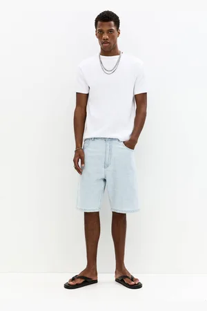 Pull&Bear Jeans-Bermudas Im Baggyhosen-Fit Mit Jacquard