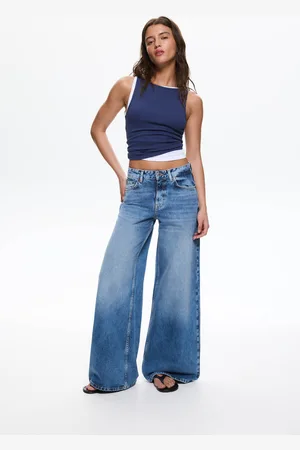 Pull&Bear Wide-Leg-Jeans Mit Niedrigem Bund