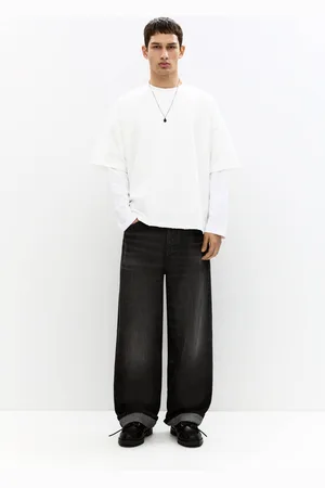 Pull&Bear Selvedge-Jeans Im Baggy-Hosen-Stil Und Loose-Fit