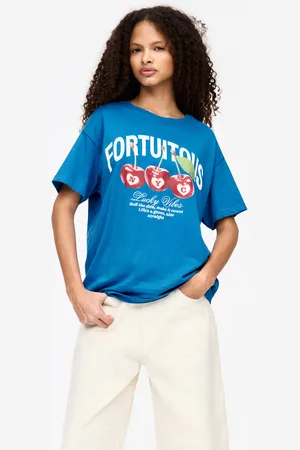 Pull&Bear T-Shirt Mit Glücksgrafik