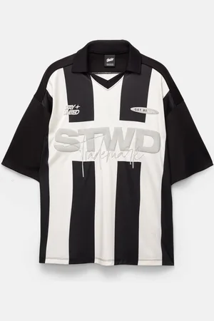 Pull&Bear Fußball-T-Shirt Stwd Mit Streifen