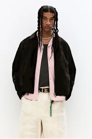 Pull&Bear Schwarze Jacke Aus Wildlederimitat