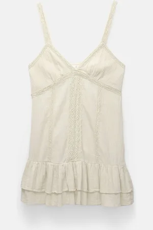 Pull&Bear Kurzes Kleid Mit Volants