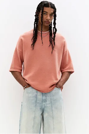 Pull&Bear Oversize-Strickshirt Mit Kurzen Ärmeln