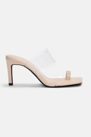 Pull&Bear Absatzsandalen Mit Vinyl-Zehensteg