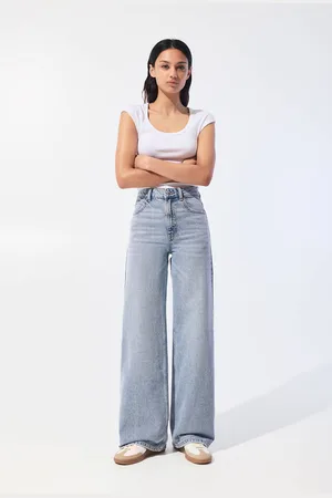 Pull&Bear Wide-Leg-Jeans Mit Hohem Bund