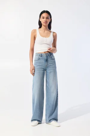 Pull&Bear Wide-Leg-Jeans Mit Hohem Bund