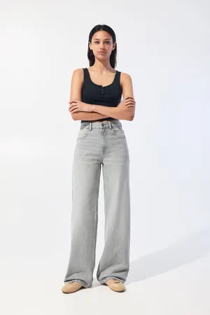 Pull&Bear Wide-Leg-Jeans Mit Hohem Bund