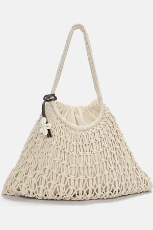 Pull&Bear Shopper-Tasche Mit Häkelmuster Und Zierdetails