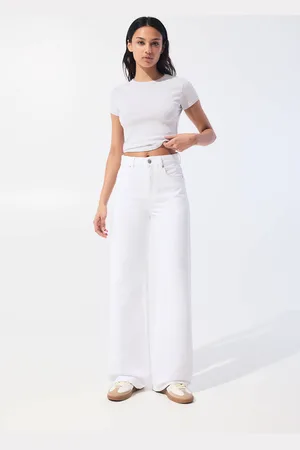 Pull&Bear Wide-Leg-Jeans Mit Hohem Bund