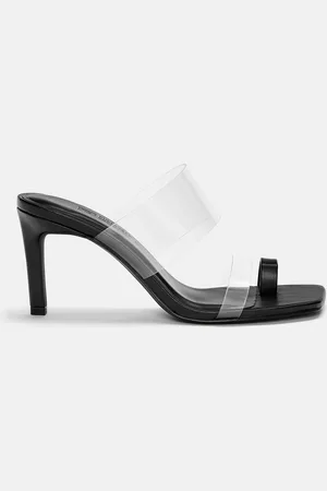 Pull&Bear Absatzsandalen Mit Vinyl-Zehensteg