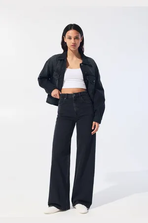 Pull&Bear Wide-Leg-Jeans Mit Hohem Bund