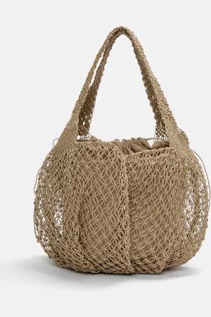 Pull&Bear Maxi-Shoppertasche Aus Jute