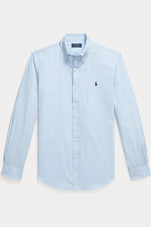 Ralph Lauren Gestreiftes Custom-Fit Hemd aus Popeline
