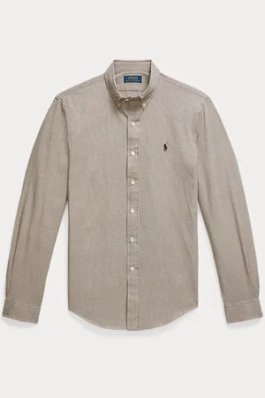 Ralph Lauren Slim-Fit Hahnentritt-Hemd aus Popeline