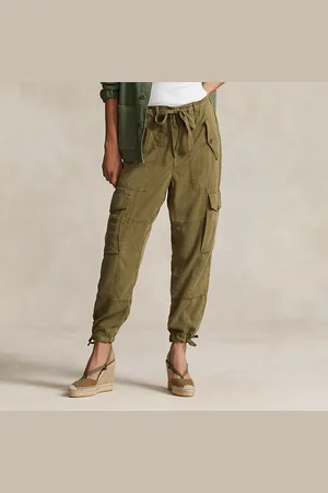 Ralph Lauren Twill-Cargohose aus Leinenmischung