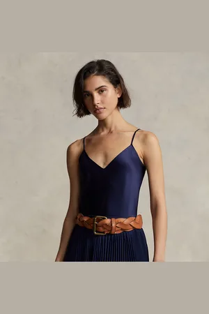 Ralph Lauren Ärmelloses Seidenoberteil