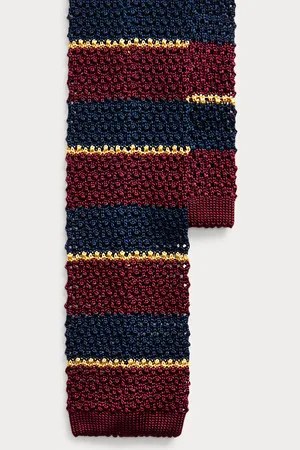 Ralph Lauren Gestreifte Strickkrawatte aus Seide