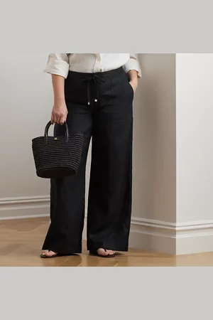 Ralph Lauren Plus Größen - Leinenhose mit weitem Bein